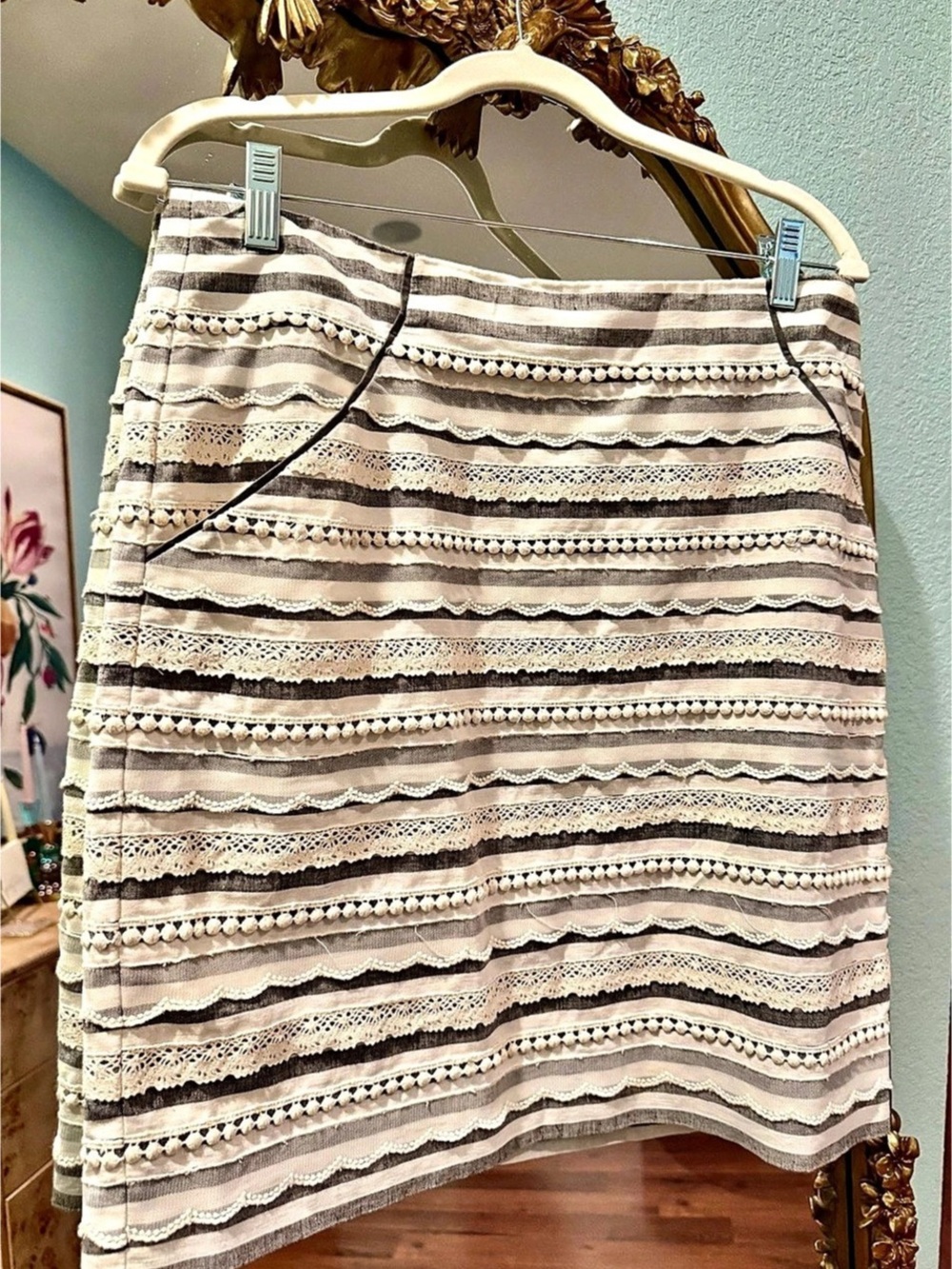 Anthropologie Tabitha Sailing Lace Skirt - Picture 3 of 15
